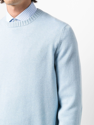 Brunello Cucinelli Fine-knit Cashmere Jumper In Blue