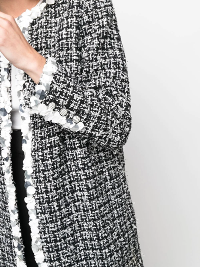 Pre-owned Chanel 2009 Open-front Tweed Jacket In Black