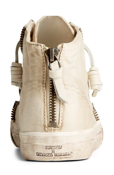 Shop Sperry Top-sider® X Rebecca Minkoff Washed Canvas High Top Sneaker In Tan