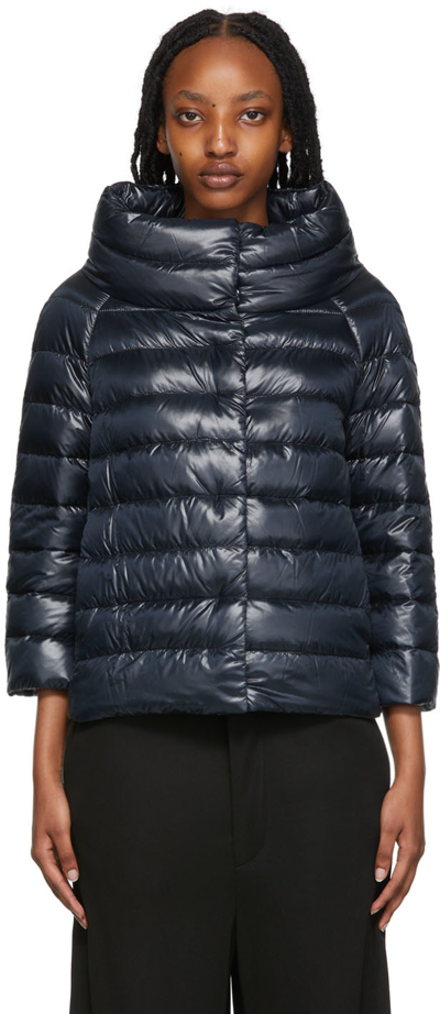 Herno Ultralight Quilted Down Jacket In 9200 Navy