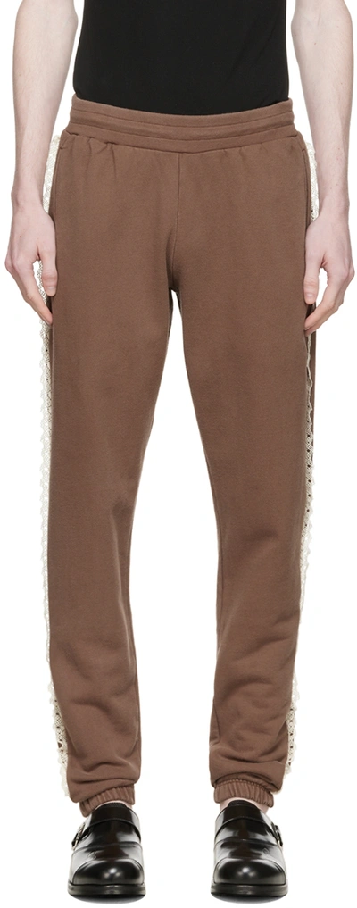 Tanner Fletcher Brown Palmer Lounge Pants In Brown