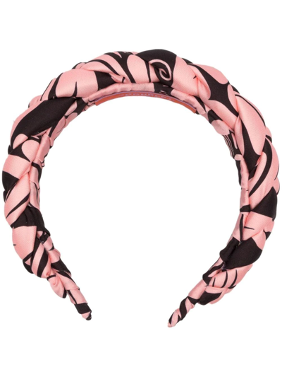 Shop La Doublej Graphic-print Headband In Pink