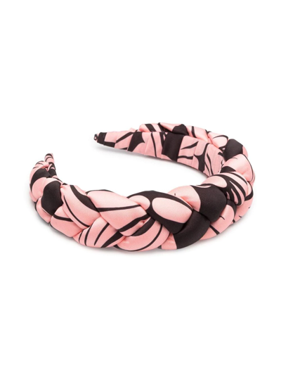 Shop La Doublej Graphic-print Headband In Pink