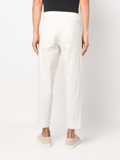Shop Haikure Straight-leg Cropped Trousers In Nude