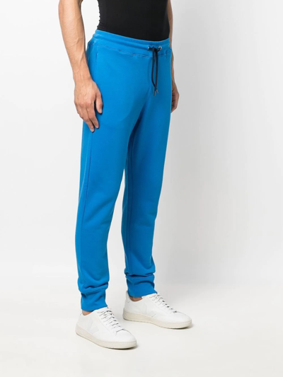 Shop Ps By Paul Smith Logo-patch Track Pants In Blau
