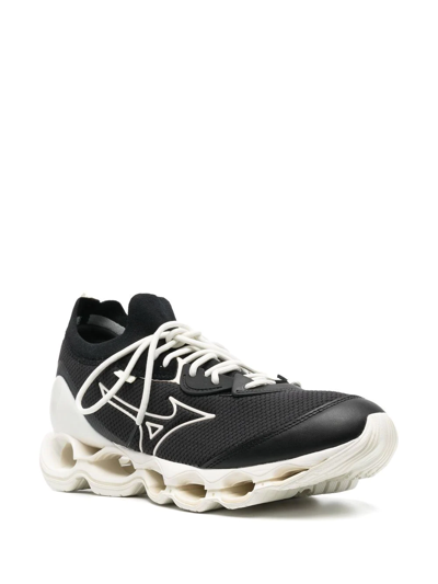 Mizuno Side Logo-detail Low-top Sneakers In Black