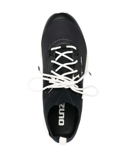 Shop Mizuno Side Logo-detail Low-top Sneakers In Black