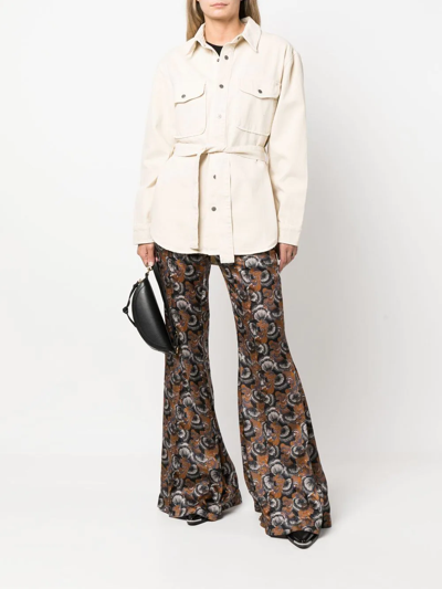 Ksubi Voyager Tied-waistband Coat In Nude