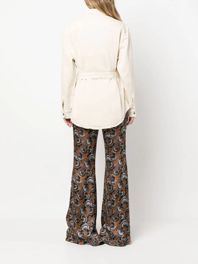 Ksubi Voyager Tied-waistband Coat In Nude