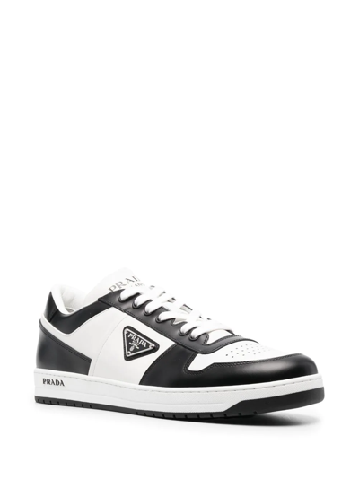 Shop Prada Downtown Low-top Sneakers In Schwarz