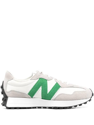 Shop New Balance 327 Panelled Lace-up Sneakers In Grau