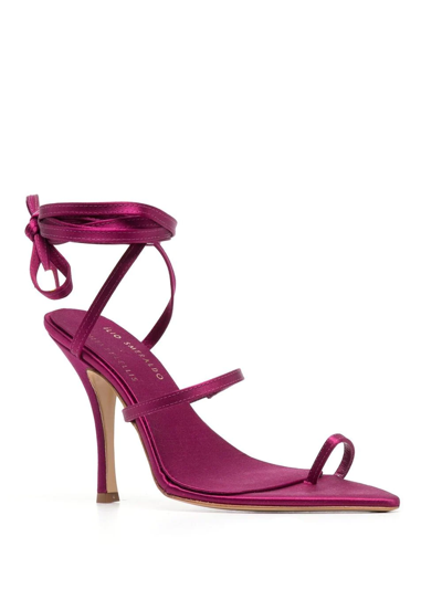 Shop Ilio Smeraldo Lellis 115mm Sandals In Violett