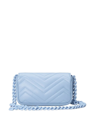 Shop Gucci Gg Marmont Belt Bag In Blau