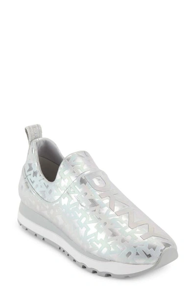 Shop Dkny Jadyn Slip-on Sneaker In Silver