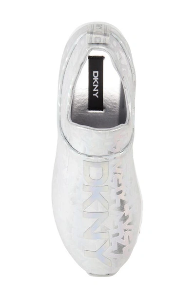 Shop Dkny Jadyn Slip-on Sneaker In Silver