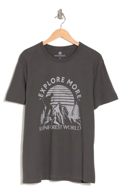 Shop Rainforest Explore More Graphic T-shirt In Charcoal