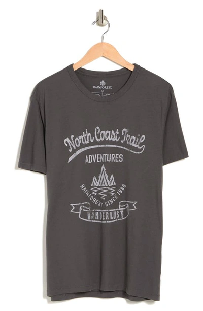 Shop Rainforest North Coast Trail Graphic T-shirt In Charcoal