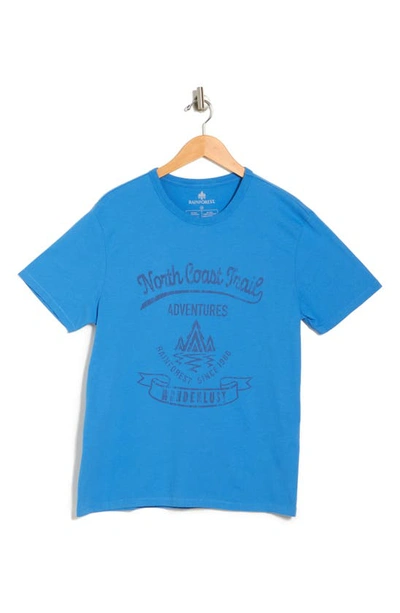 Shop Rainforest North Coast Trail Graphic T-shirt In Ocean
