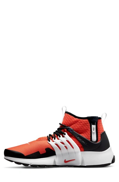 Shop Nike Air Presto Mid Utility Sneaker In Orange/ Orange/ Black/ White