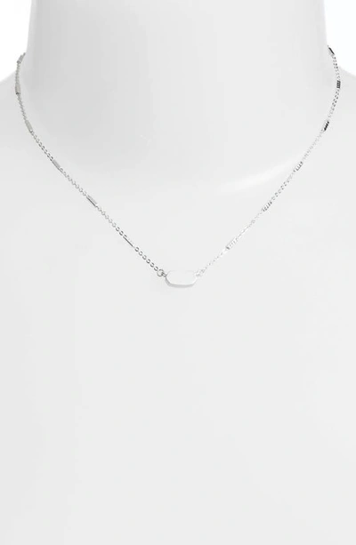 Shop Kendra Scott Fern Pendant Necklace In Bright Silver