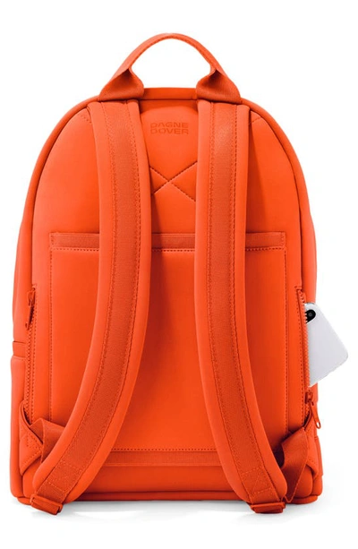 Shop Dagne Dover Medium Dakota Neoprene Backpack In Goji