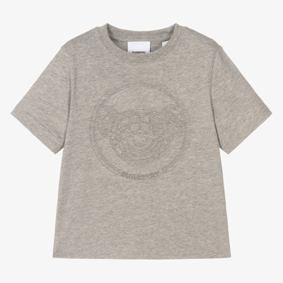 Burberry Babies' Grey Thomas Bear Logo T-shirt | ModeSens