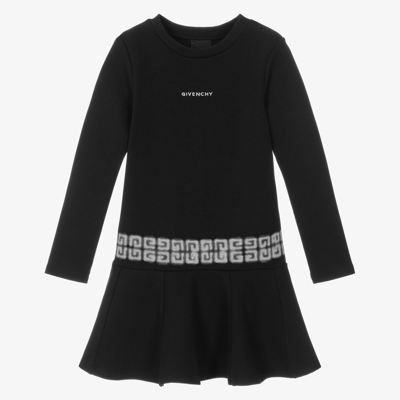 Shop Givenchy Girls Chito 4g Logo Dress In Black