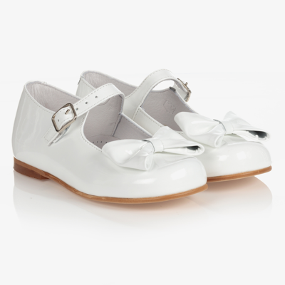 Shop Children's Classics Girls White Patent Bow Shoes