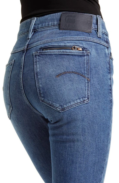 Shop G-star Noxer High Waist Straight Leg Jeans In Faded Santorini