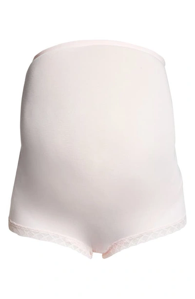 Shop Natori Bliss High Waist Maternity Briefs In Blush Pink