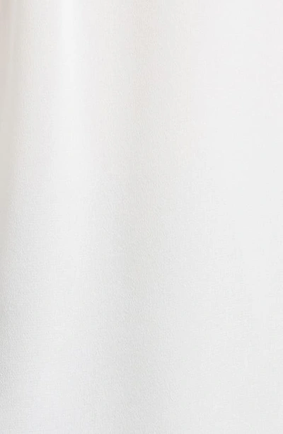 Misook Tie-neck Sleeveless Button Down Blouse In White