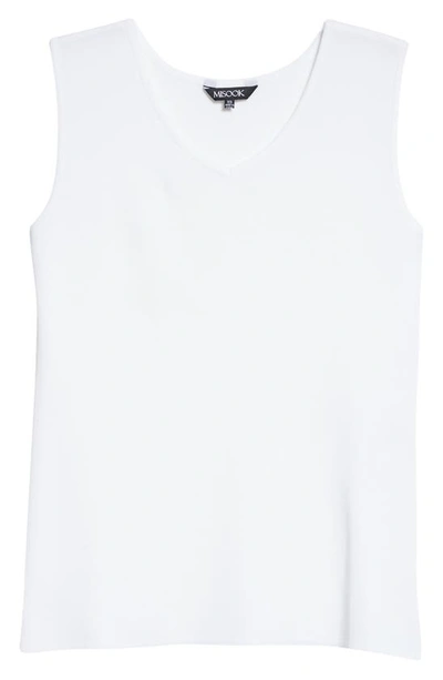 Shop Misook V-neck Sweater Tank In White