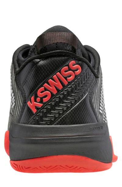 Shop K-swiss Hypercourt Supreme Tennis Shoe In Asphalt/ Jet Blk/ Spicy Ornge