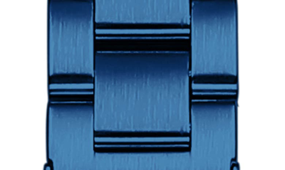 The Posh Tech Sloan Stainless Steel Skinny Apple Watch® Bracelet Watchband In Blue