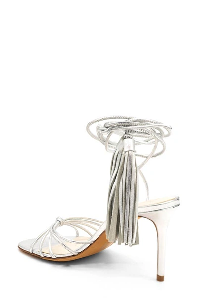 Shop Something Bleu Hayle Metallic Strappy Sandal In Silver