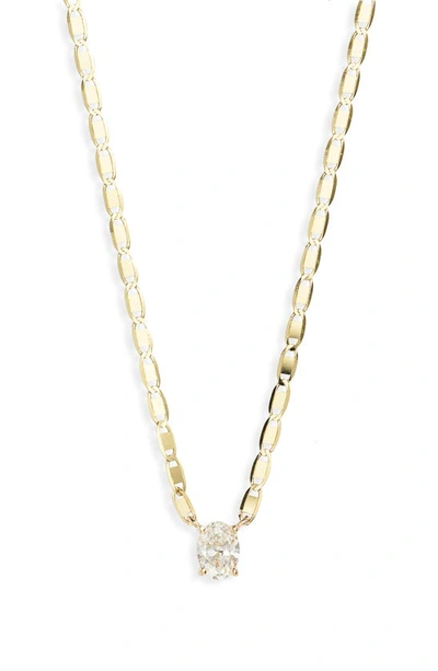 Lana Jewelry Solo Oval Diamond Malibu Necklace In Yellow