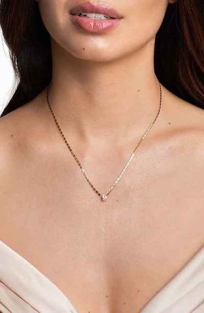 Lana Jewelry Solo Oval Diamond Malibu Necklace In Yellow