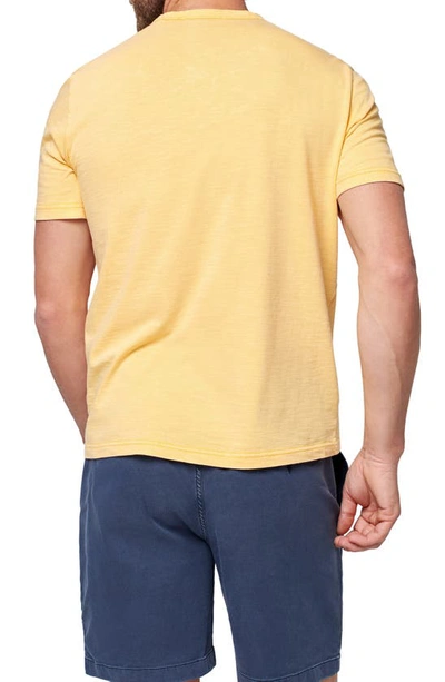 Shop Faherty Sunwashed Organic Cotton Pocket T-shirt In Golden Coast