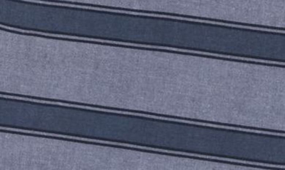 Original Penguin Stripe 8" Chino Shorts In Dark Sapphire