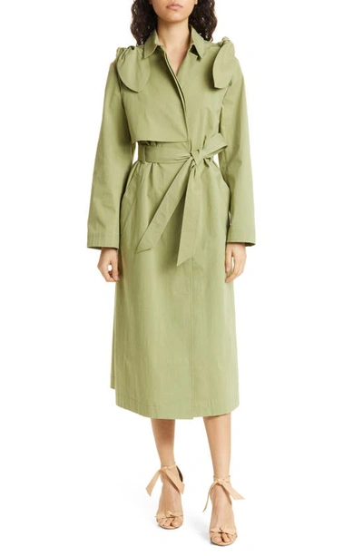 Ted baker shop mid green coat