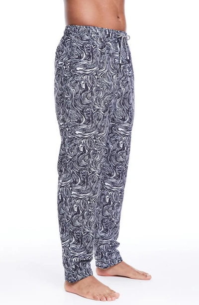 Boardies Forest Faces Drawstring Pants In Black White