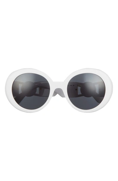 versace 55mm round sunglasses
