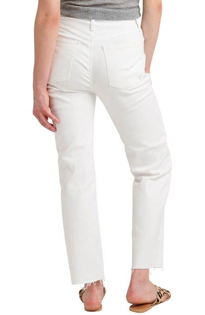 Shop Silver Jeans Co. Highly Desirable High Waist Straight Leg Jeans In Off White