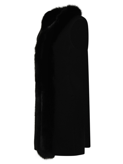 Shop Charlott Wool Vest In Black