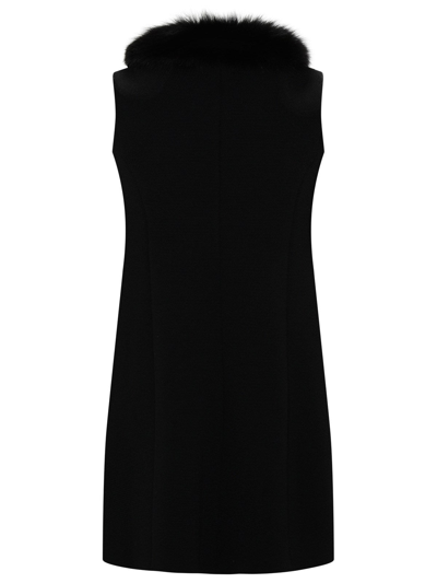 Shop Charlott Wool Vest In Black