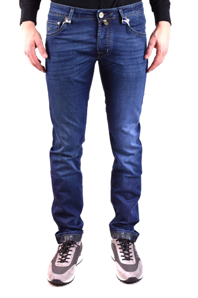 Shop Jacob Cohen Men's  Blue Other Materials Jeans
