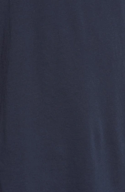 7 For All Mankind Feather Weight Crewneck T-shirt In Navy