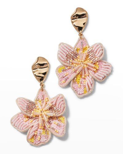 Shop Mignonne Gavigan Margarite Drop Earrings In Pink