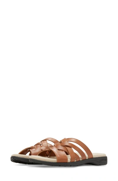 Eastland Woven Slip-on Sandal In Tan