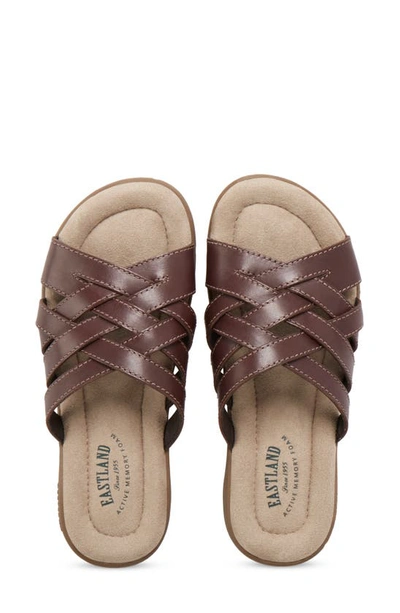 Eastland Hazel Woven Sandal In Brown